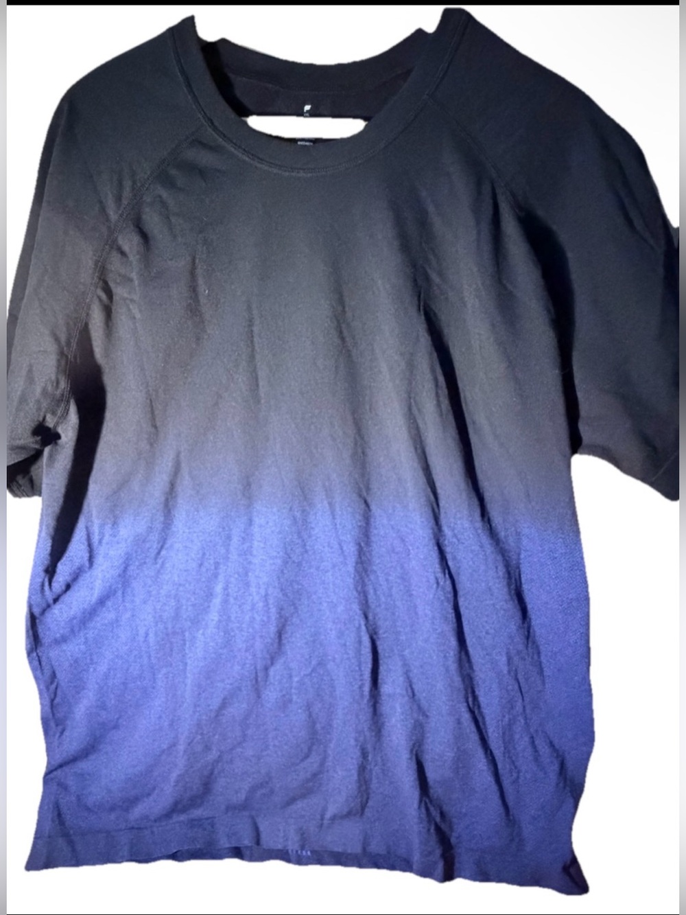 Fabletics Shirt Men Training Day Performance Athletic T-shirt XXL black Blue 2XL